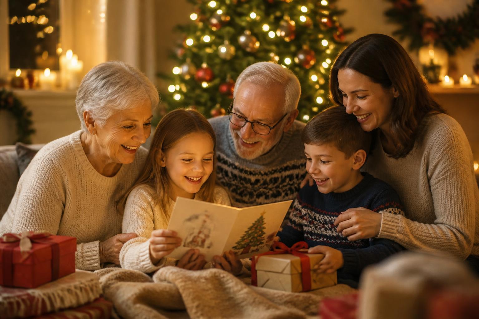 Weihnachtsgrüße an Kinder und Enkelkinder: liebevolle Wünsche für das Weihnachtsfest
